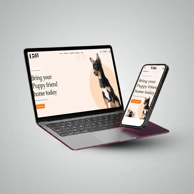 International Dog Bazar pet store website