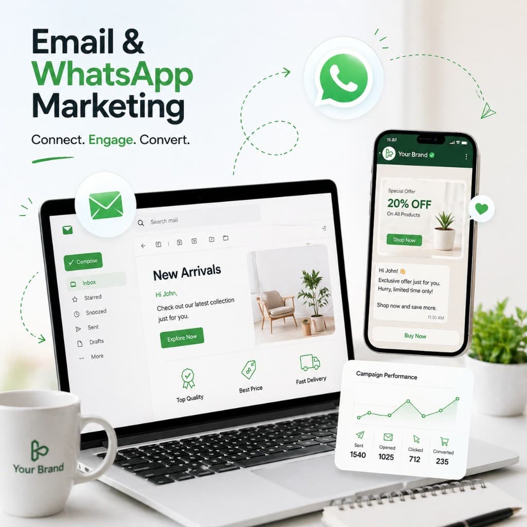 Email and direct marketing creative by Flowrush