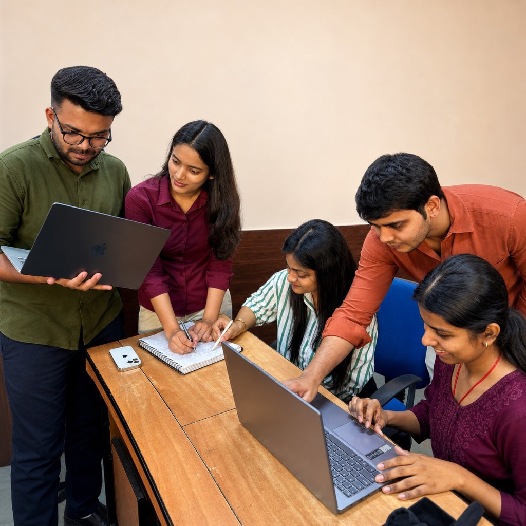 Flowrush team collaborating in the office