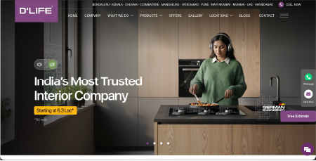 D'Life Interior website