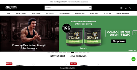 ONN Nutrition — E-commerce
